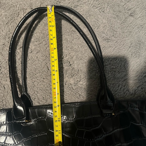 🖤NWOT” Zara “ Black Alligator Print Tote Bag - Picture 16 of 16
